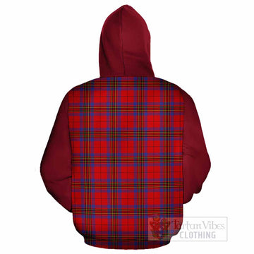 Leslie Tartan Accent Cotton Hoodie with Family Crest