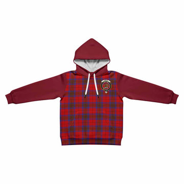Leslie Tartan Accent Kid Hoodie with Family Crest