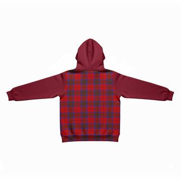 Leslie Tartan Accent Kid Hoodie with Family Crest