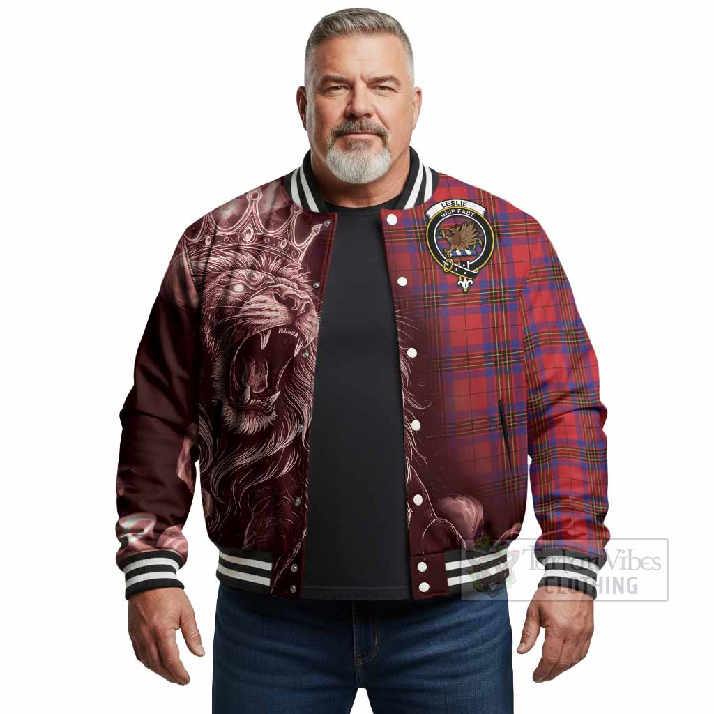 Leslie Tartan Baseball Jacket Roaring Lion Heritage