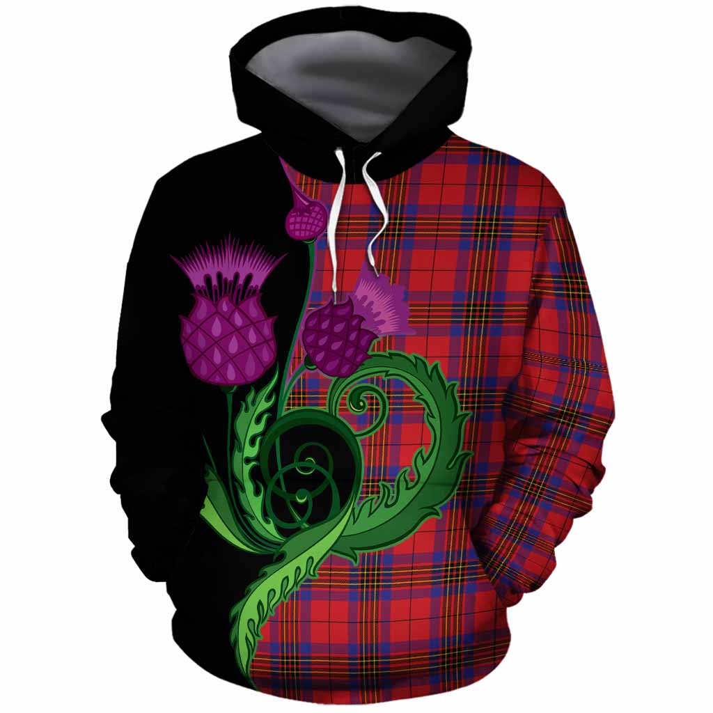 Leslie Tartan Cotton Hoodie Traditional Scottish Thistle
