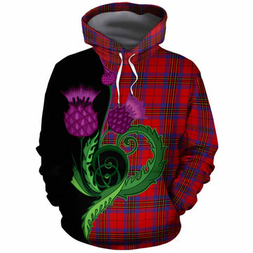 Leslie Tartan Cotton Hoodie Traditional Scottish Thistle