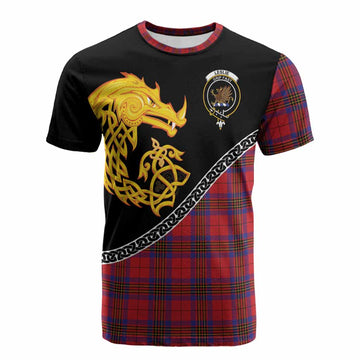 Leslie Tartan Crest Cotton T-shirt Legendary Dragon Knot Half Style