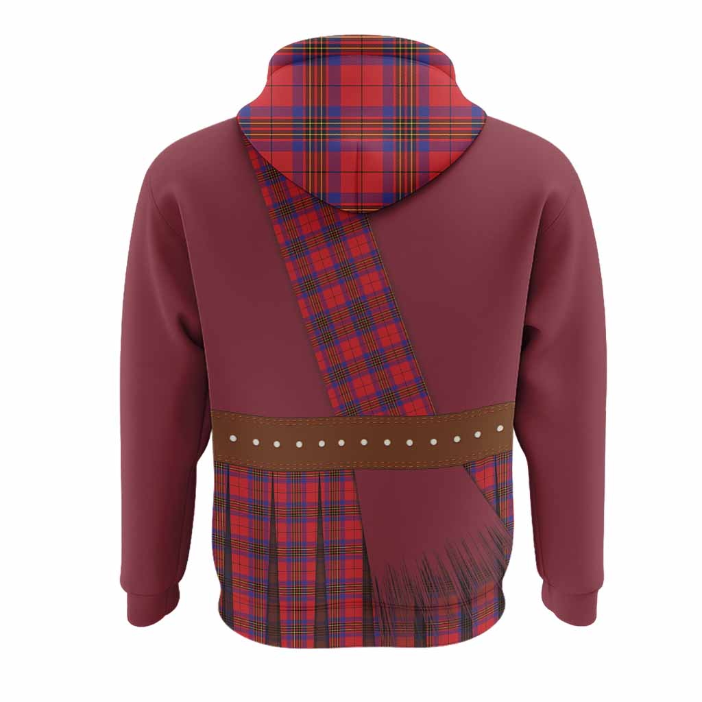 Leslie Tartan Crest Hoodie Kilt Costume Style