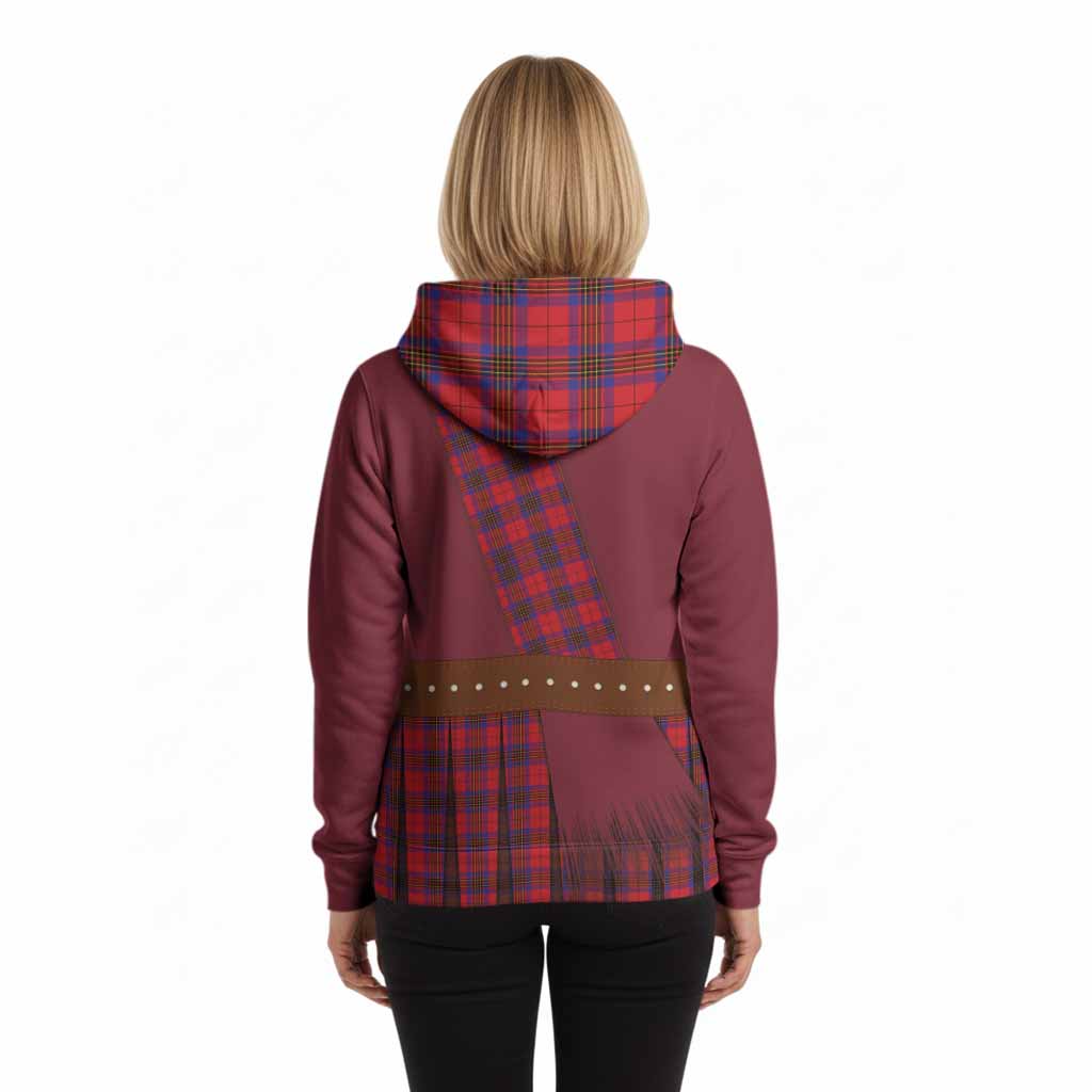 Leslie Tartan Crest Hoodie Kilt Costume Style