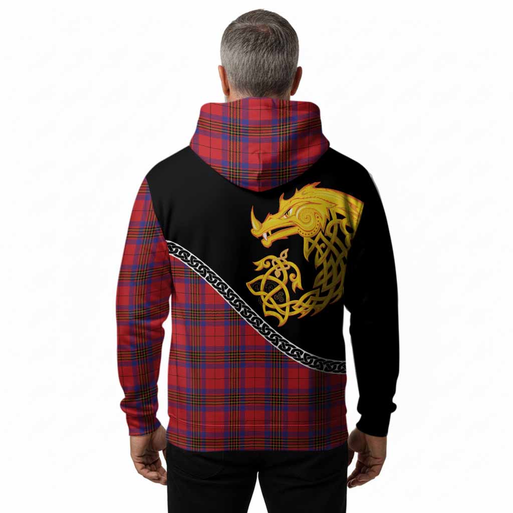 Leslie Tartan Crest Hoodie Legendary Dragon Knot Half Style