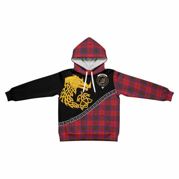 Leslie Tartan Crest Kid Hoodie Legendary Dragon Knot Half Style