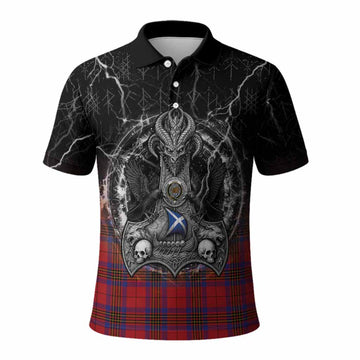 Leslie Tartan Crest Polo Shirt Celtic Odin's Raven Legacy