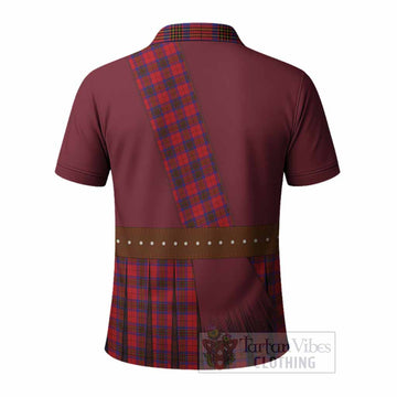 Leslie Tartan Crest Polo Shirt Kilt Costume Style