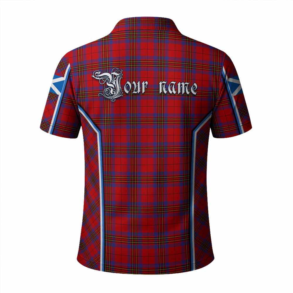 Leslie Tartan Crest Polo Shirt Scotland Coat of Arm Flag Style - Tartan Vibes Clothing