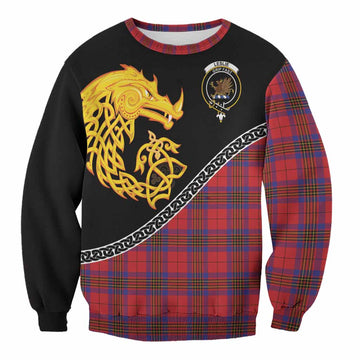 Leslie Tartan Crest Sweatshirt Legendary Dragon Knot Half Style