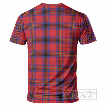 Leslie Tartan Crest T-Shirt Ferocious Lion Style