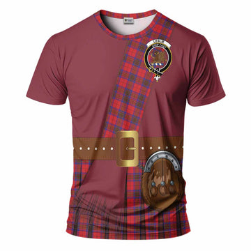 Leslie Tartan Crest T-Shirt Kilt Costume Style