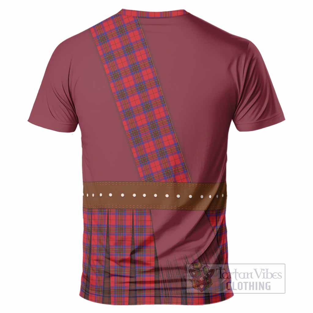 Leslie Tartan Crest T-Shirt Kilt Costume Style