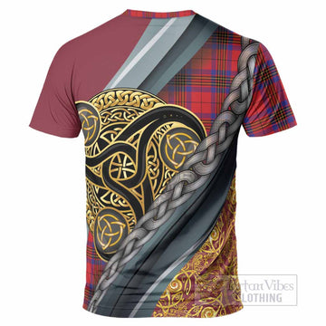 Leslie Tartan Crest T-Shirt Scottish Triskele Celtic