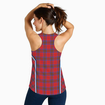 Leslie Tartan Crest Women Racerback Tanks Scotland Coat of Arm Flag Style