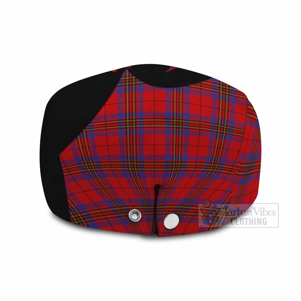 Leslie Tartan Family Crest Flat Cap, Jeff Cap Scotland Thistle Floral