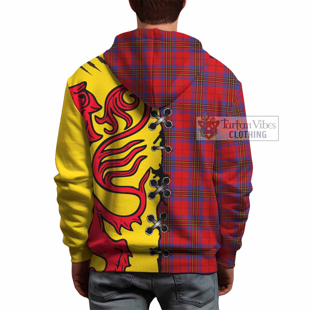 Leslie Tartan Family Crest Hoodie Lion Rampant Honor - Tartan Vibes Clothing