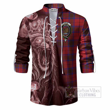 Leslie Tartan Ghillie Shirt Roaring Lion Heritage