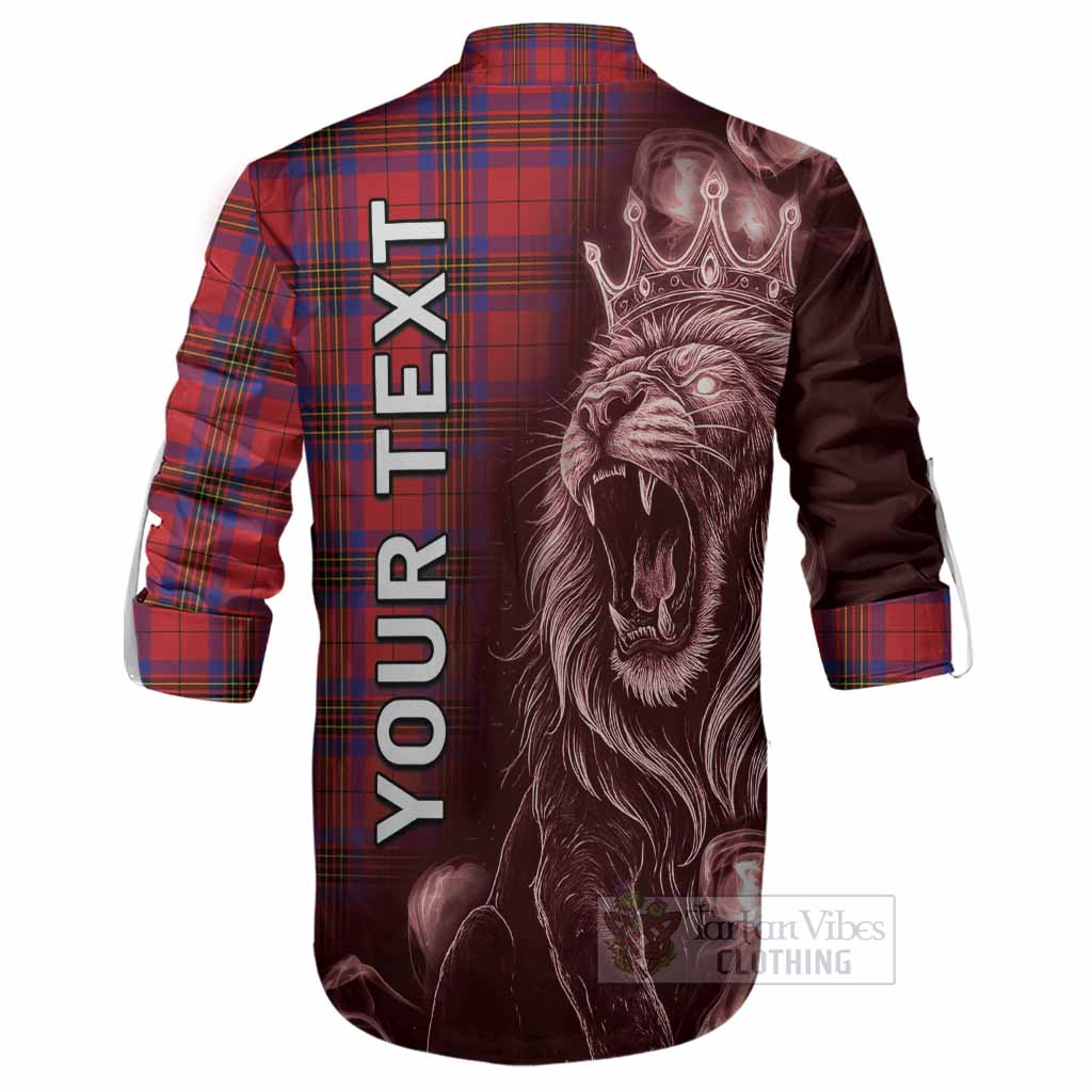 Leslie Tartan Ghillie Shirt Roaring Lion Heritage