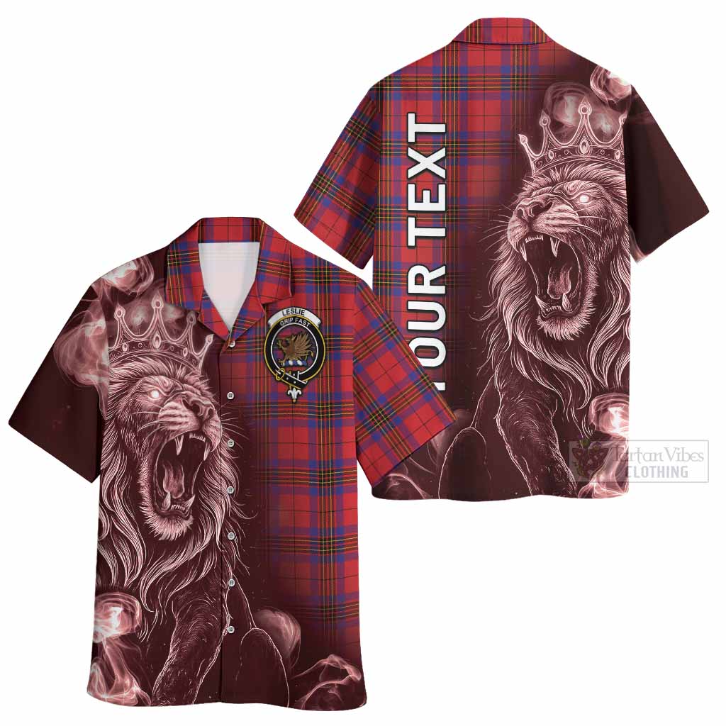 Leslie Tartan Hawaiian Shirt Roaring Lion Heritage