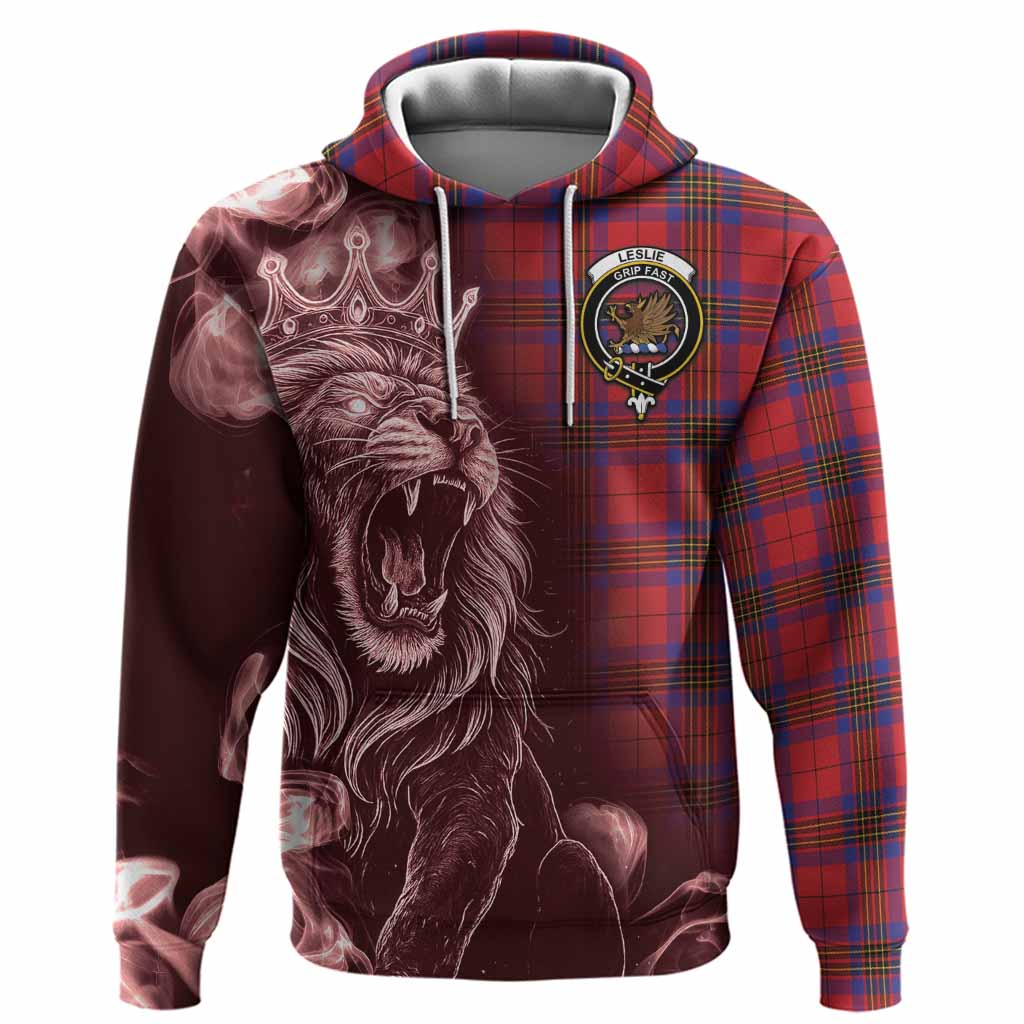 Leslie Tartan Hoodie Roaring Lion Heritage