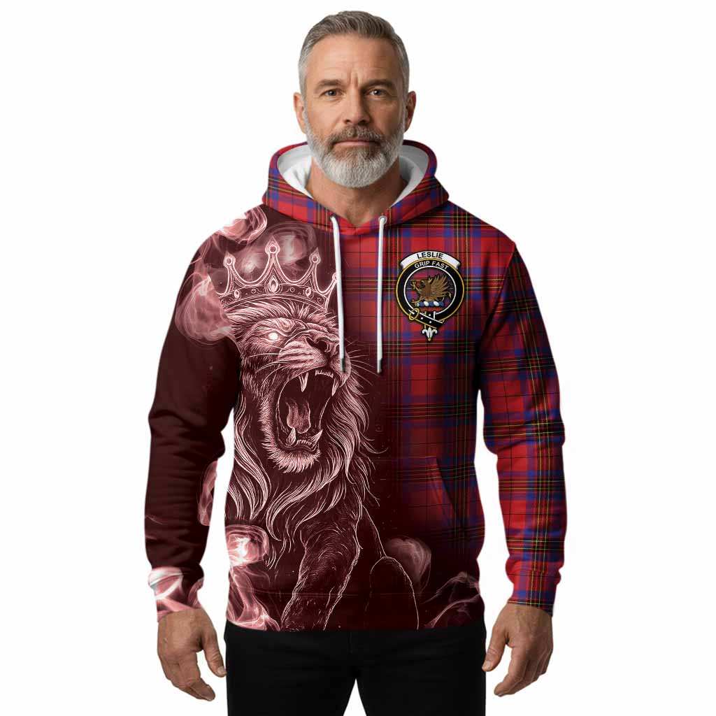 Leslie Tartan Hoodie Roaring Lion Heritage