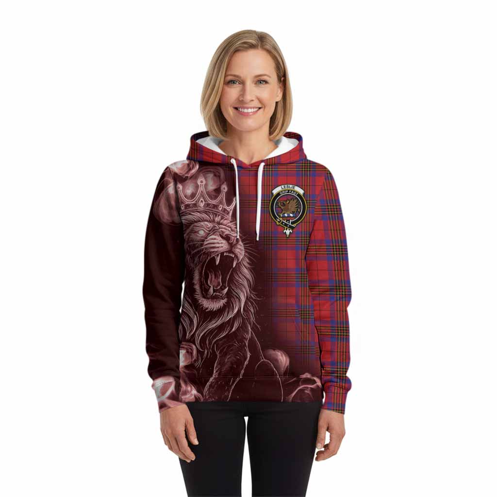 Leslie Tartan Hoodie Roaring Lion Heritage