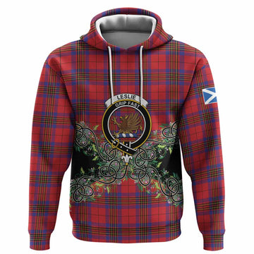 Leslie Tartan Hoodie Thistle Scottish Spirit