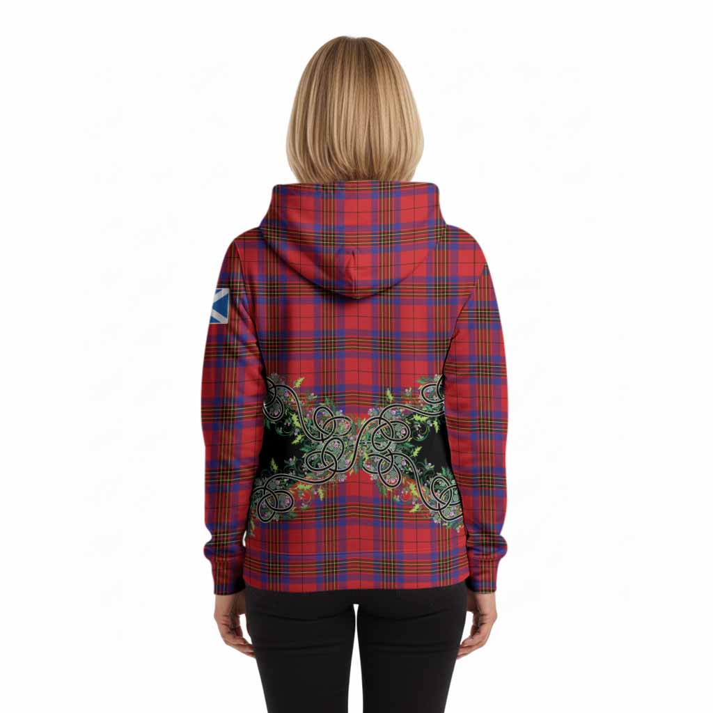 Leslie Tartan Hoodie Thistle Scottish Spirit
