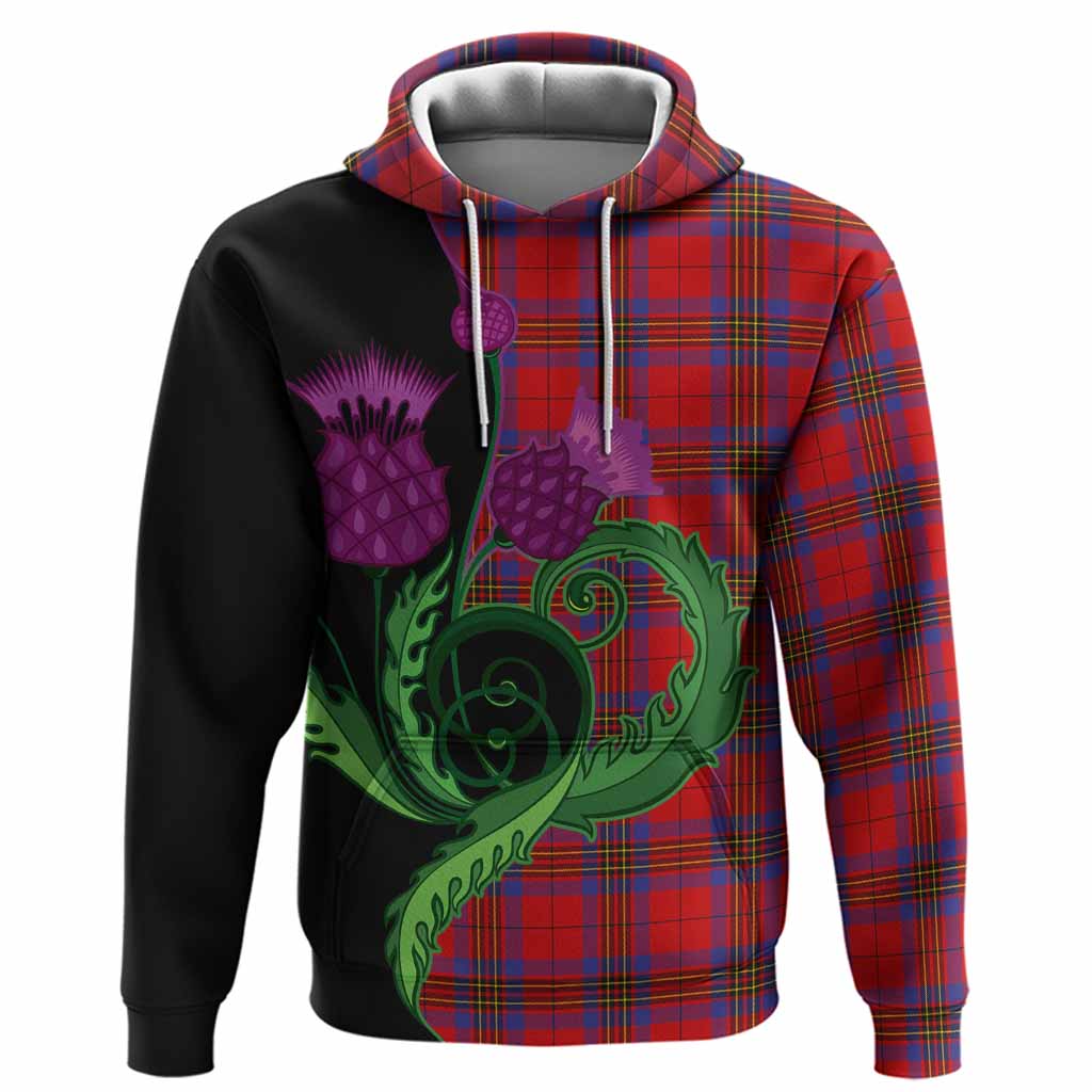 Leslie Tartan Hoodie Traditional Scottish Thistle