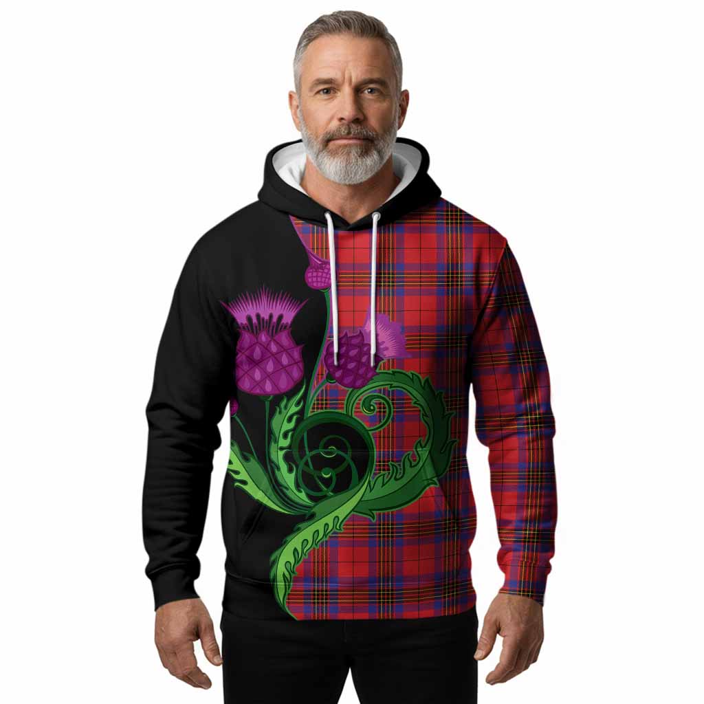 Leslie Tartan Hoodie Traditional Scottish Thistle
