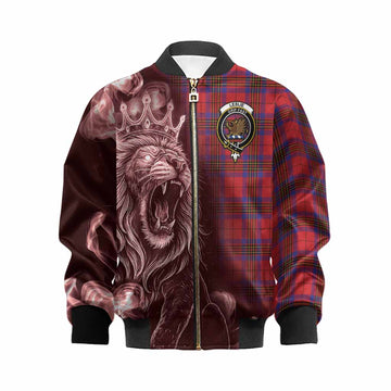 Leslie Tartan Kid Bomber Jacket Roaring Lion Heritage