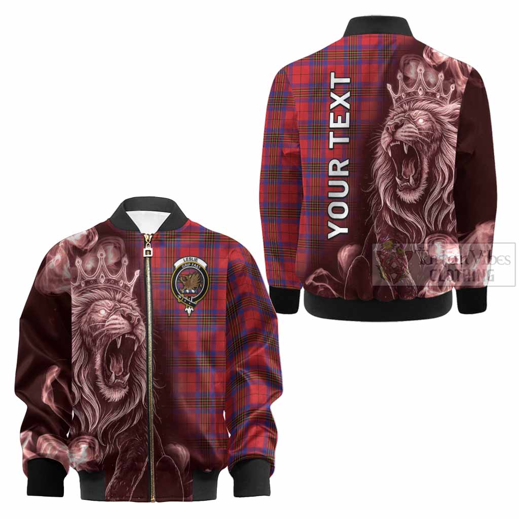 Leslie Tartan Kid Bomber Jacket Roaring Lion Heritage
