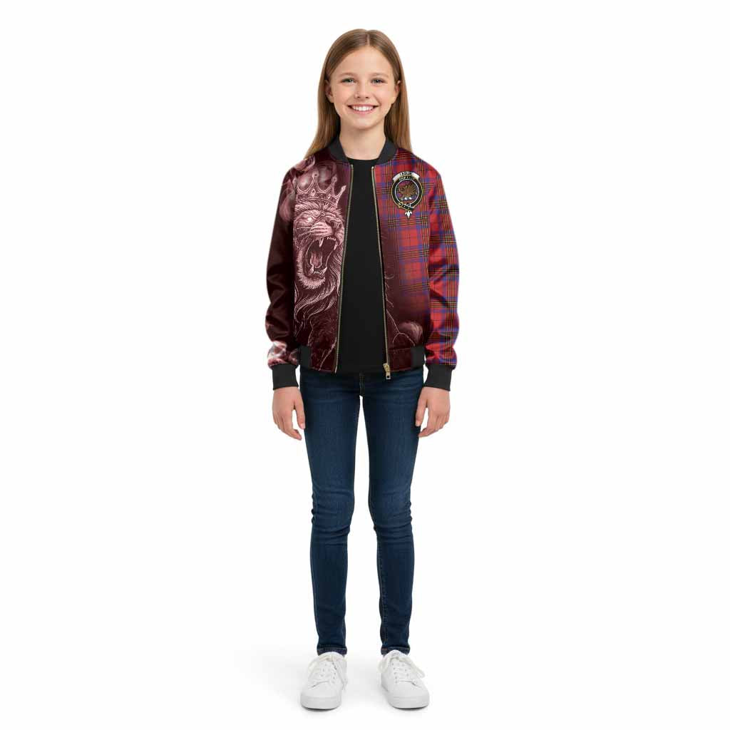 Leslie Tartan Kid Bomber Jacket Roaring Lion Heritage