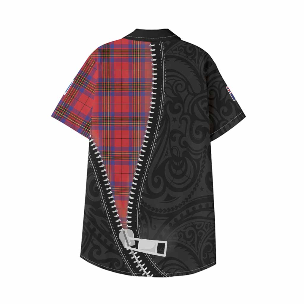 Leslie Tartan Kid Hawaiian Shirt New Zealand Pattern Unique Zipper Stylized