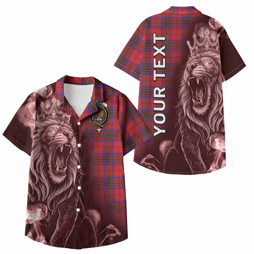 Leslie Tartan Kid Hawaiian Shirt Roaring Lion Heritage