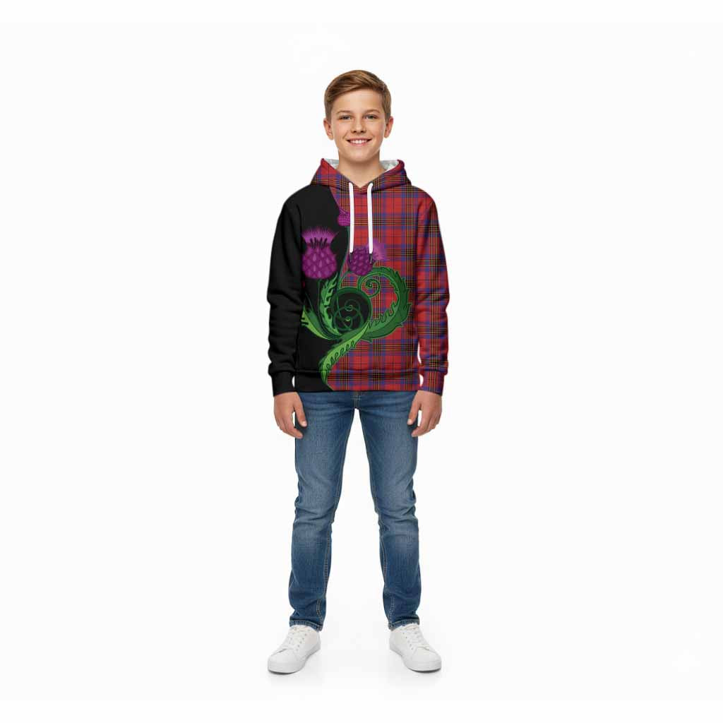 Leslie Tartan Kid Hoodie Traditional Scottish Thistle