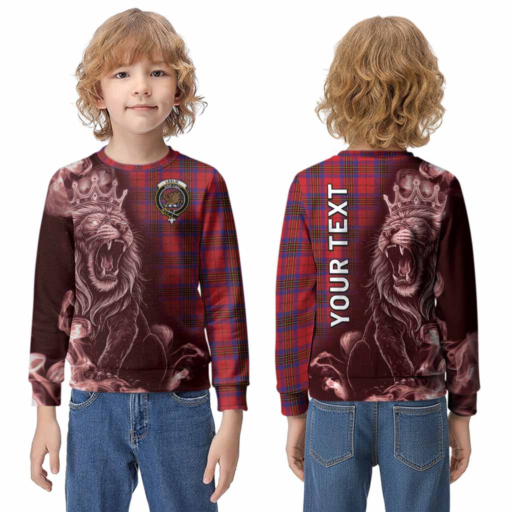 Leslie Tartan Kid Knitted Sweatshirt Roaring Lion Heritage