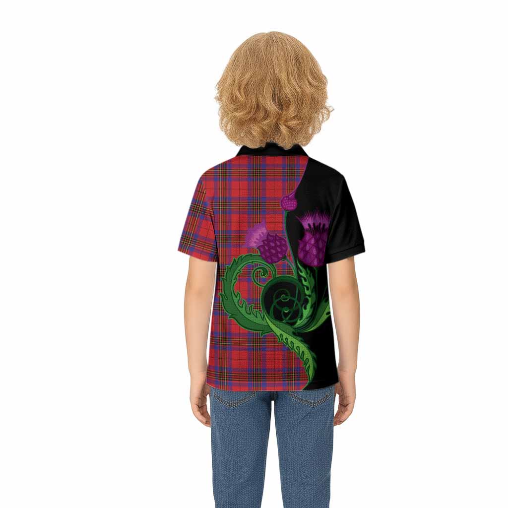 Leslie Tartan Kid Polo Shirt Traditional Scottish Thistle