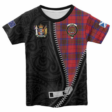 Leslie Tartan Kid T-shirt New Zealand Pattern Unique Zipper Stylized