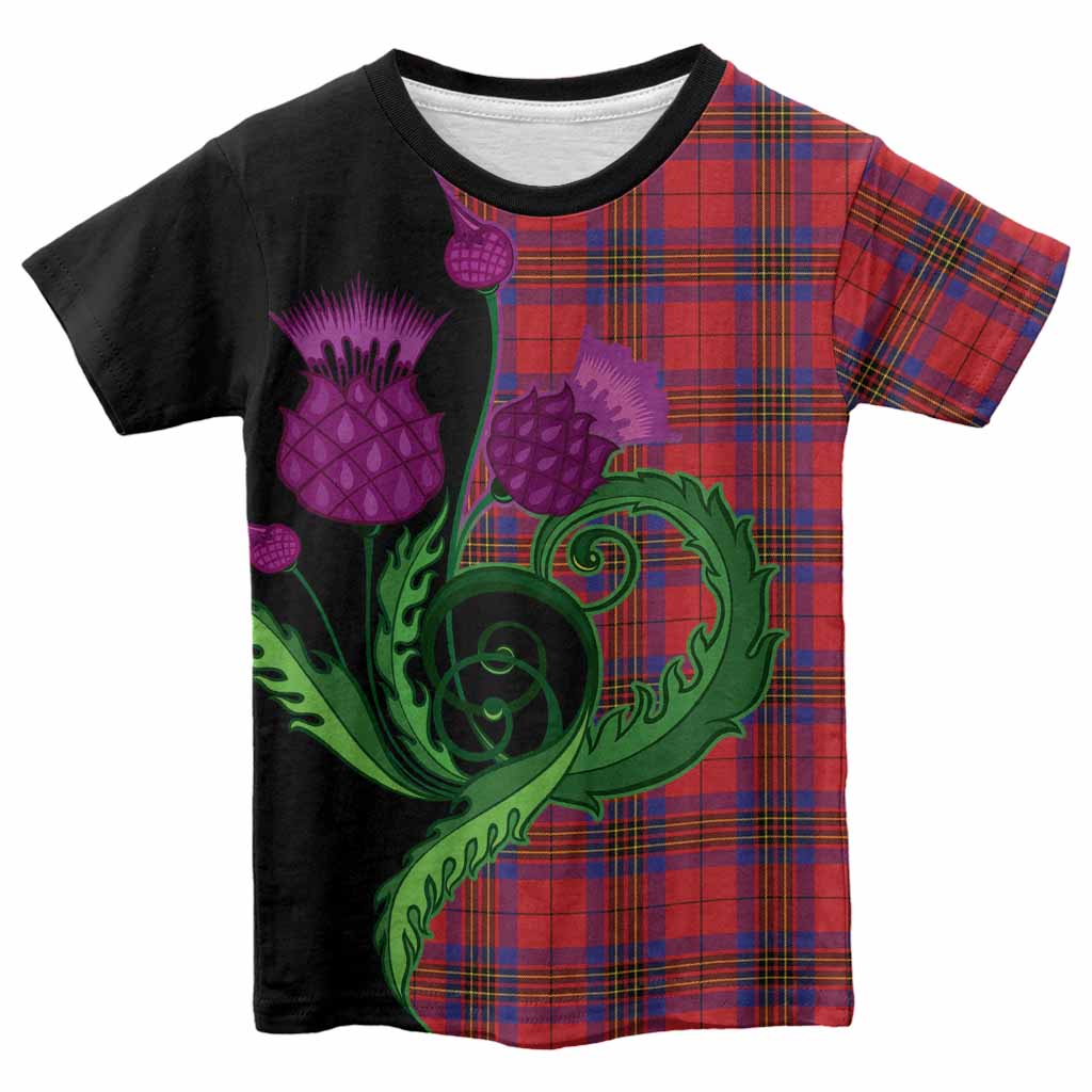 Leslie Tartan Kid T-shirt Traditional Scottish Thistle