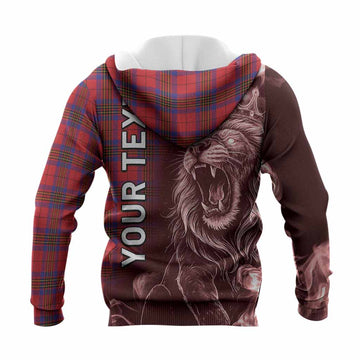 Leslie Tartan Knitted Hoodie Roaring Lion Heritage
