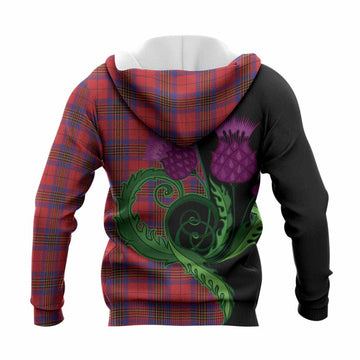 Leslie Tartan Knitted Hoodie Traditional Scottish Thistle