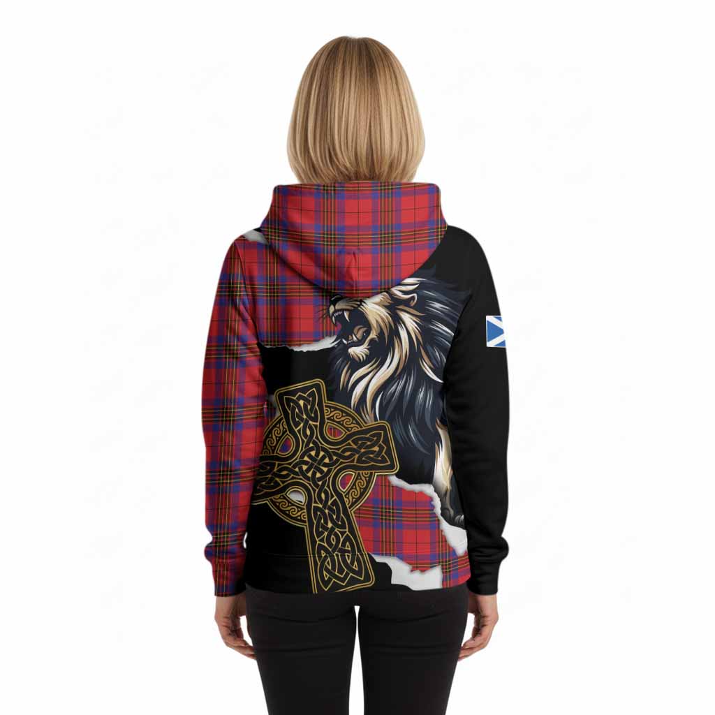 Leslie Tartan Scottish Hoodie Lion Celtic Heritage