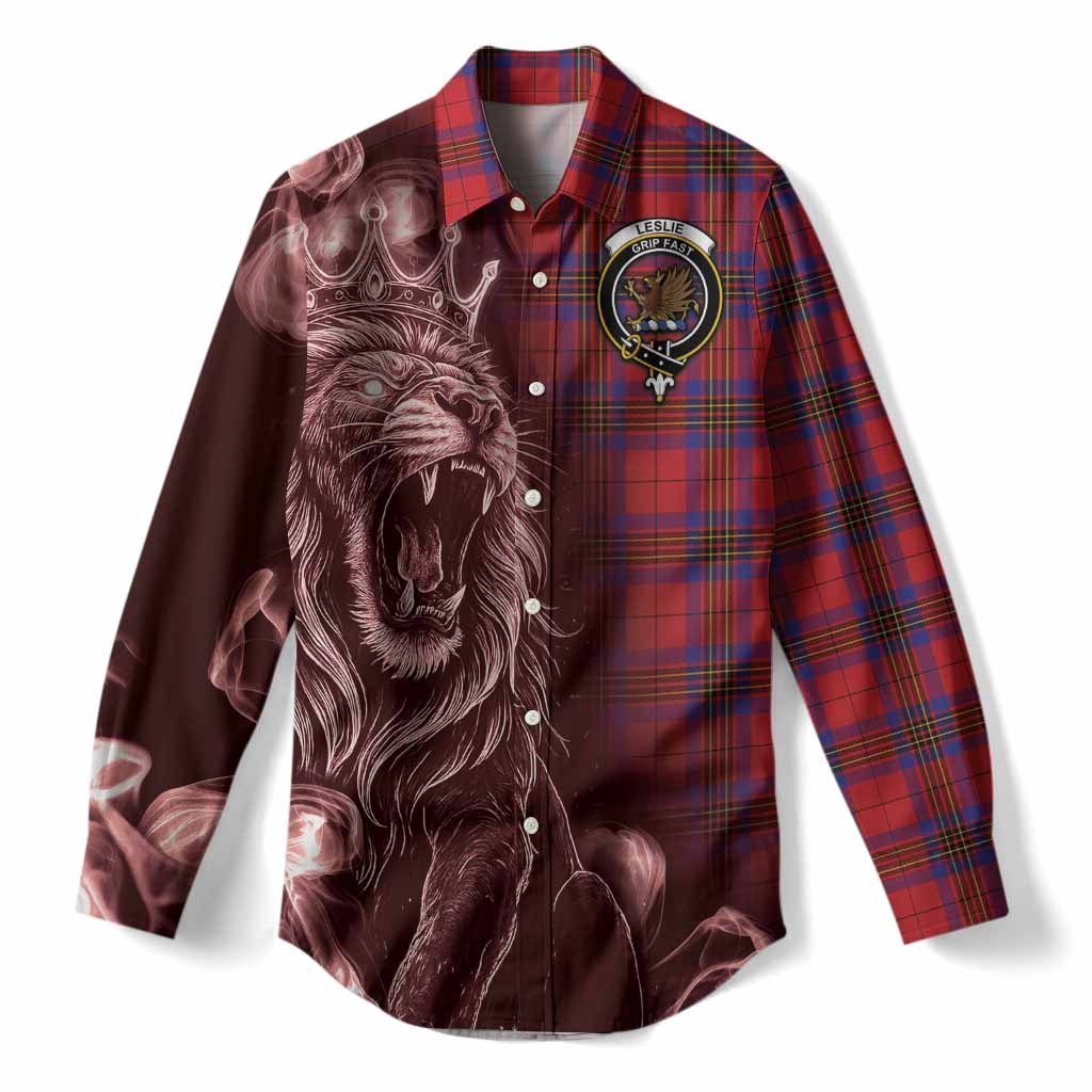 Leslie Tartan Women Casual Shirt Roaring Lion Heritage