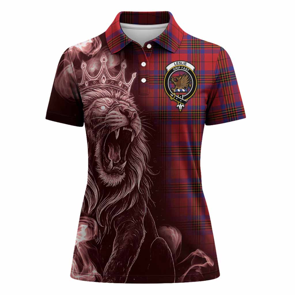 Leslie Tartan Women Polo Shirt Roaring Lion Heritage