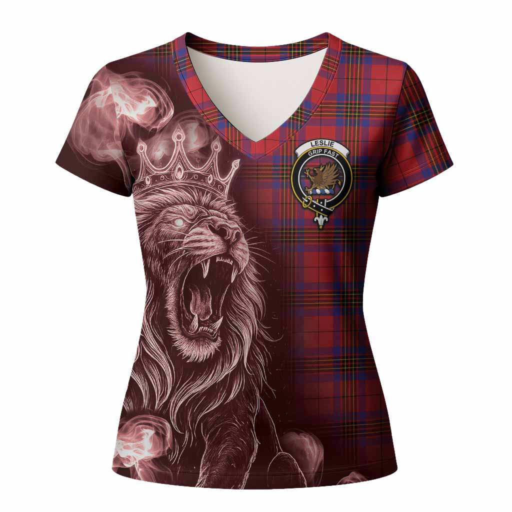 Leslie Tartan Women T shirt Roaring Lion Heritage