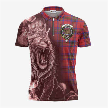 Leslie Tartan Zipper Polo Shirt Roaring Lion Heritage