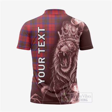 Leslie Tartan Zipper Polo Shirt Roaring Lion Heritage